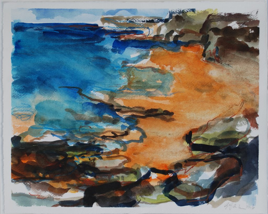 Cap Gris Nez | Aquarell | 30 x 40 cm | 2016